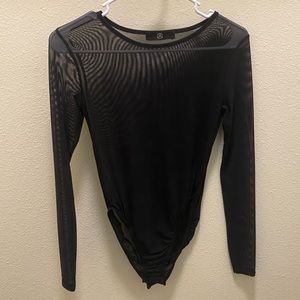 Missguided sheer body suit (size small)